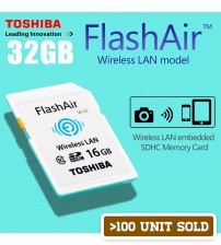 TOSHIBA FlashAir Wifi Wireless LAN SDHC Memory Card 32GB